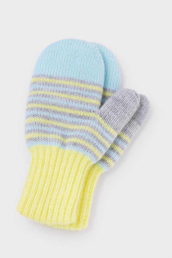 Двойные полосатые варежки КВ 10009/ш