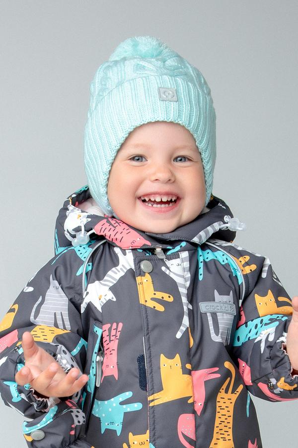 Теплая зимняя шапка с флисовым подкладом КВ 20317/ш